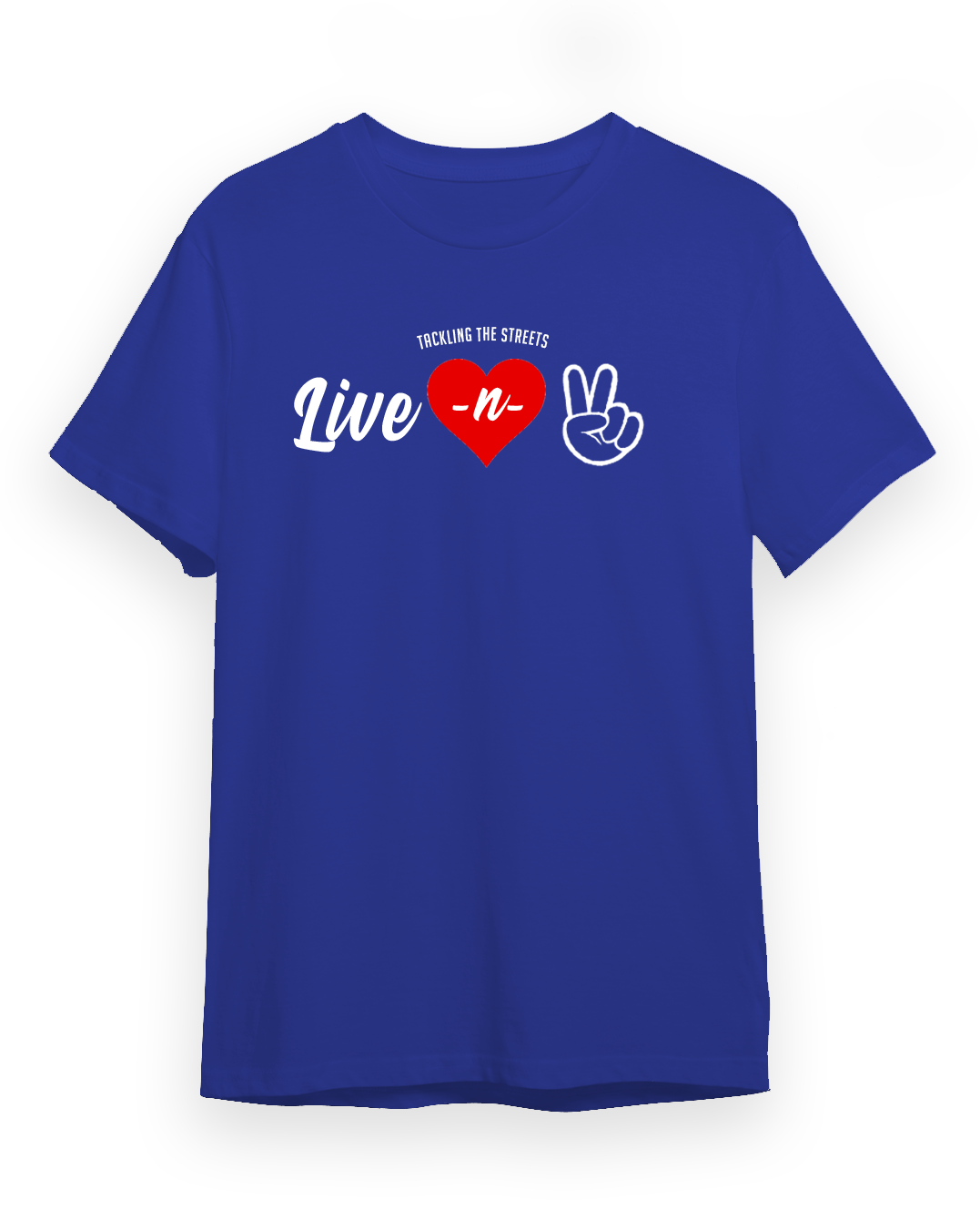 "Live -n- Peace" Shirt / Blue