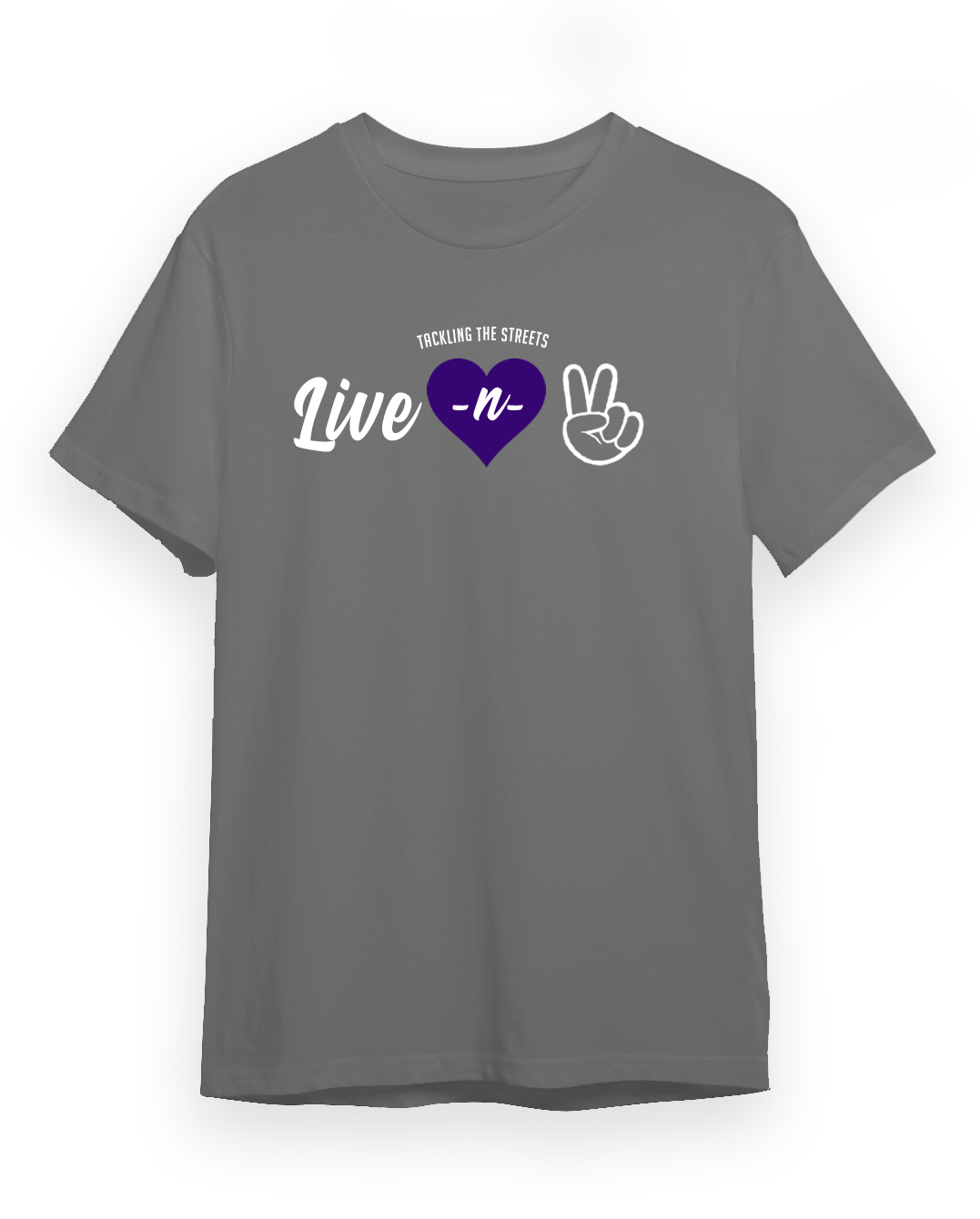 "Live -n- Peace" Shirt / Gray