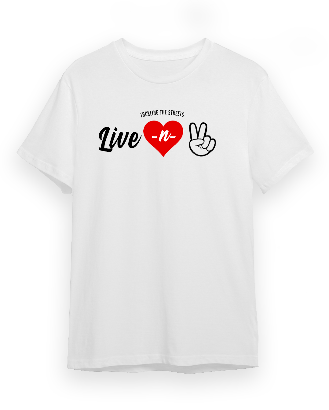 "Live -n- Peace" Shirt / White